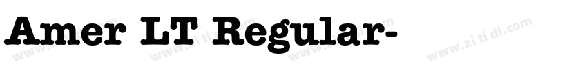 Amer LT Regular字体转换